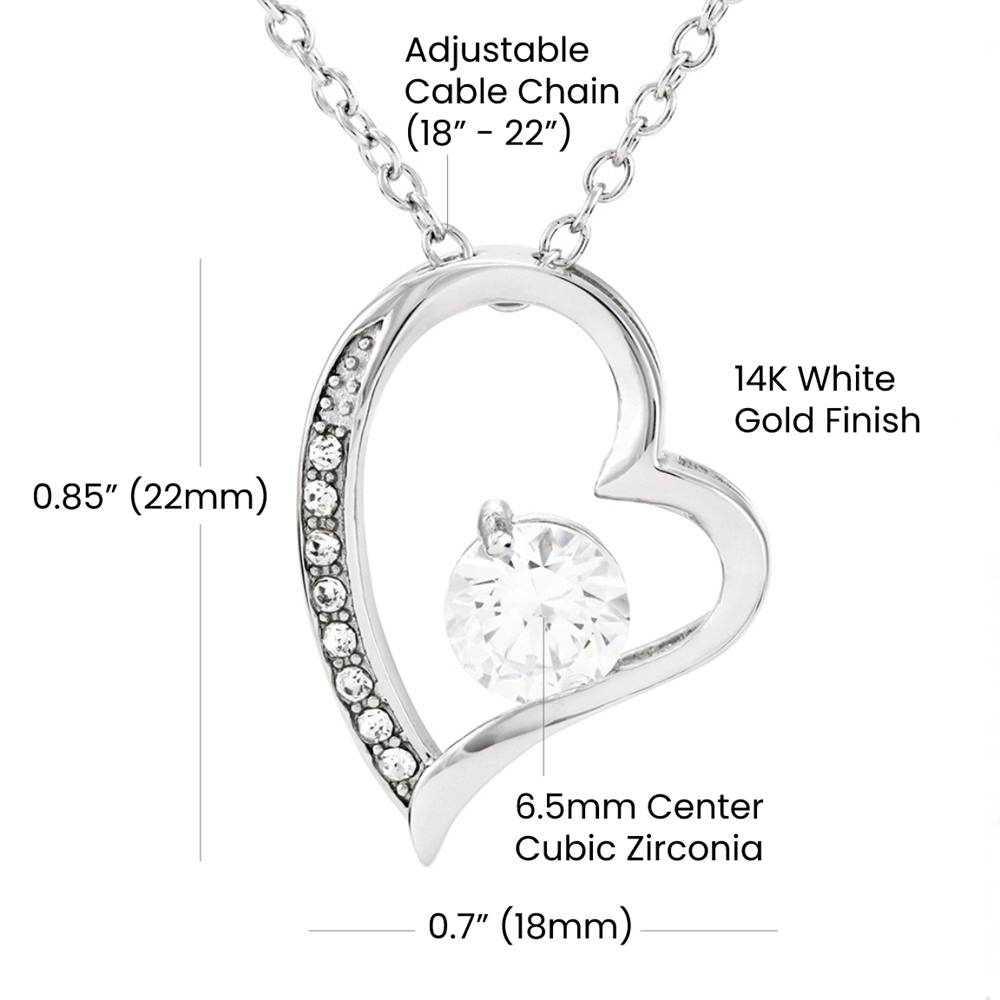 Elegant Forever Love Necklace – “To My Mom” Message Gift