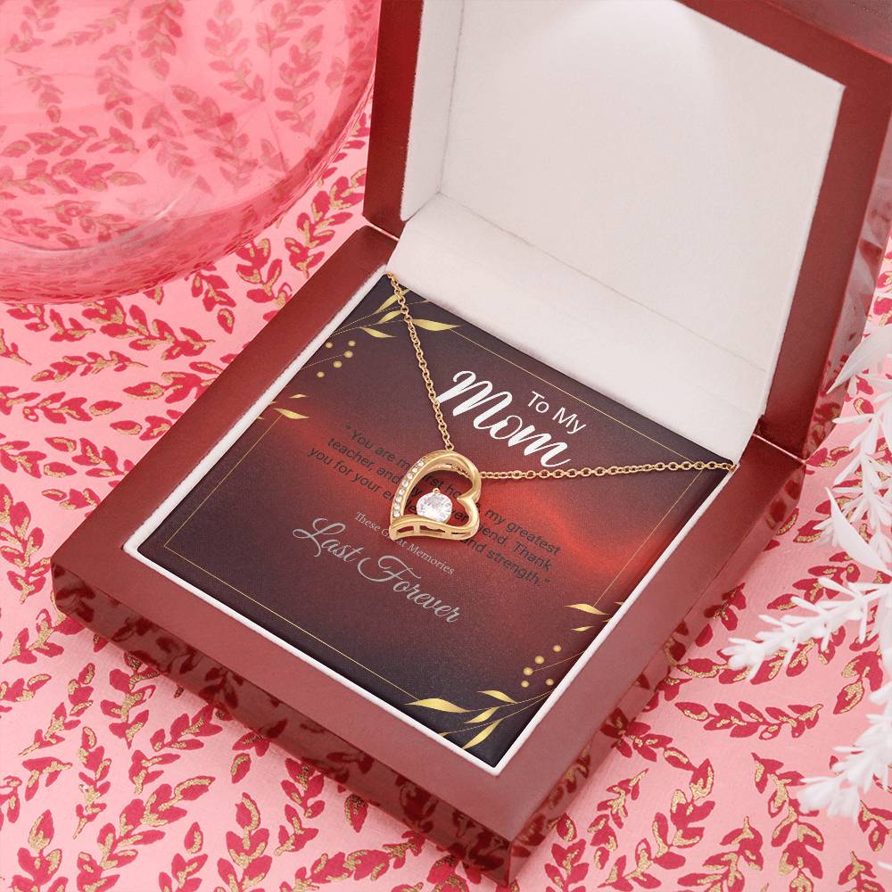 Elegant Forever Love Necklace – “To My Mom” Message Gift