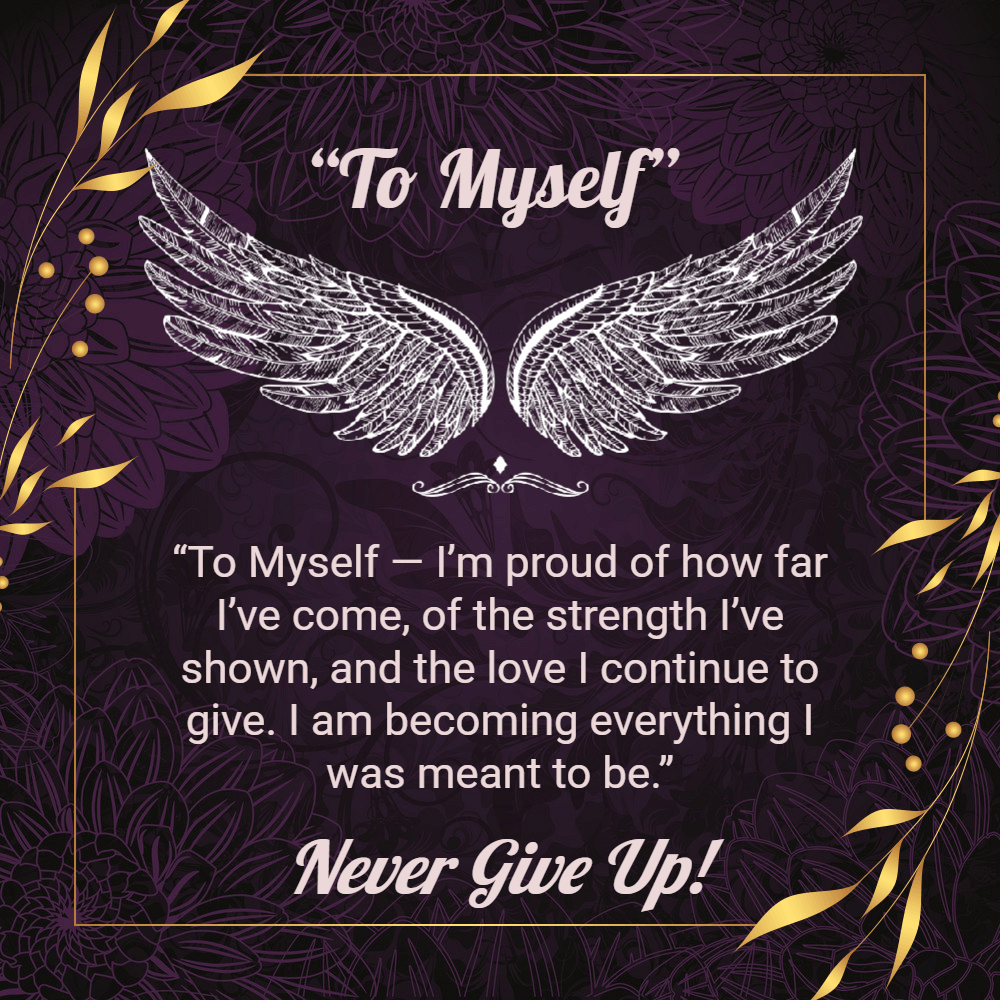 Elegant Crown Pendant Necklace – “To Myself” Self-Love Message Gift